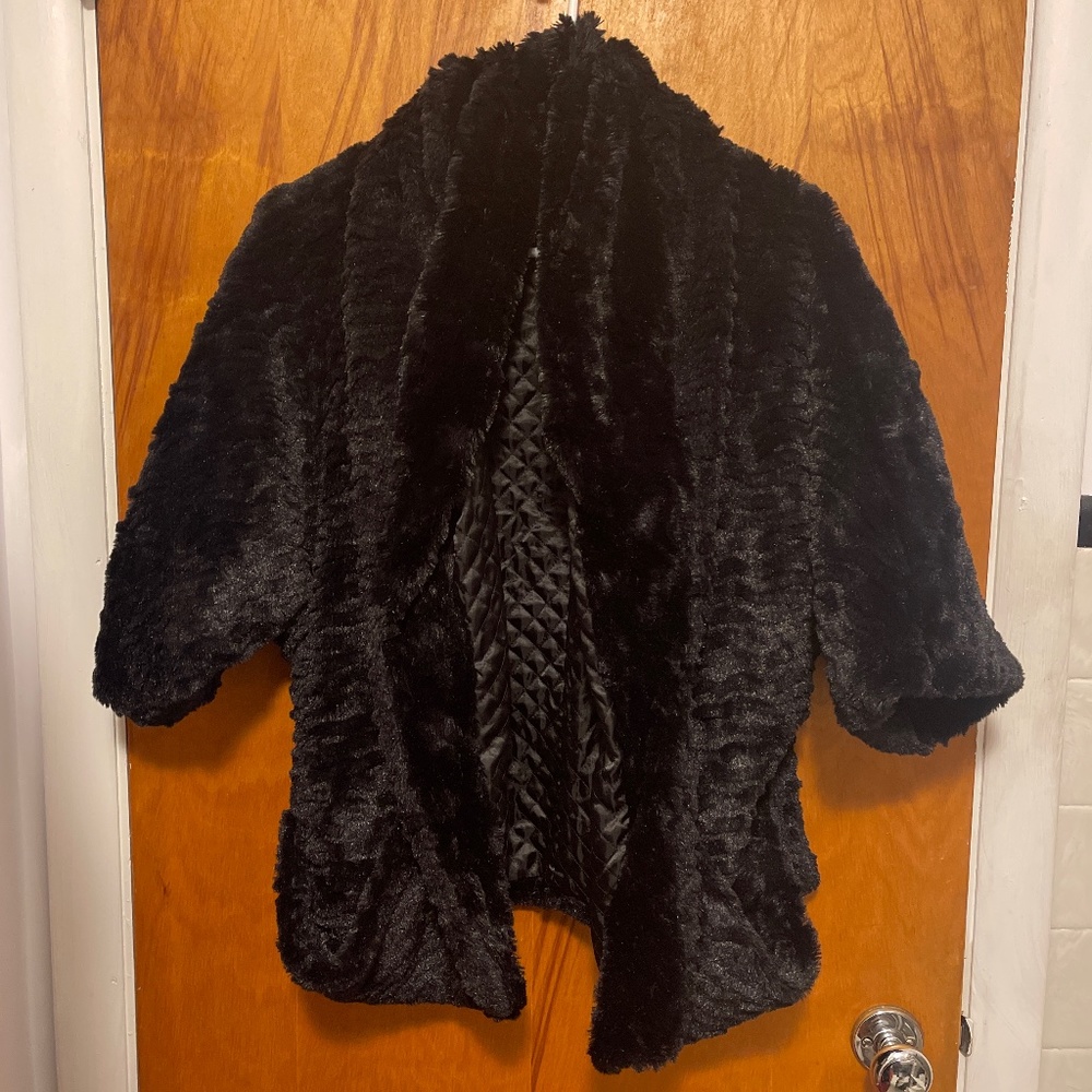 Jolt soft faux fur jacket event party holiday jacket